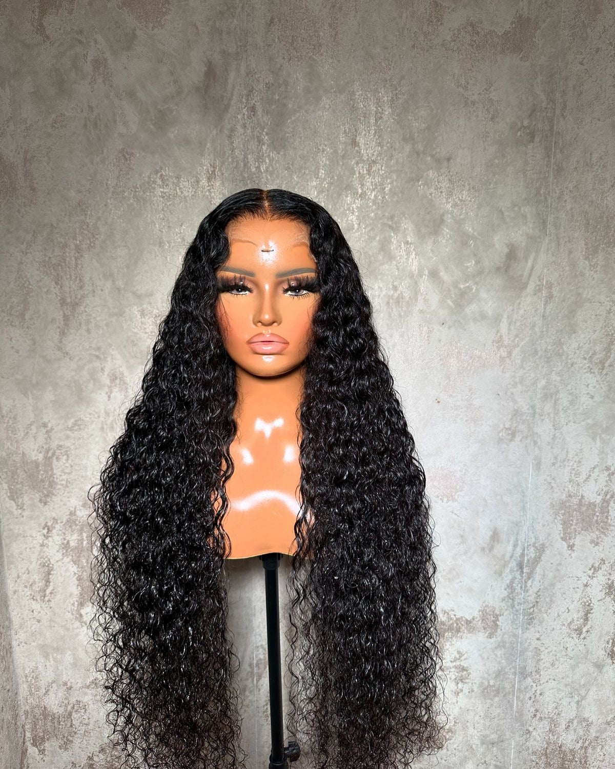 13X6 HD Black Deepwave Curly Wig