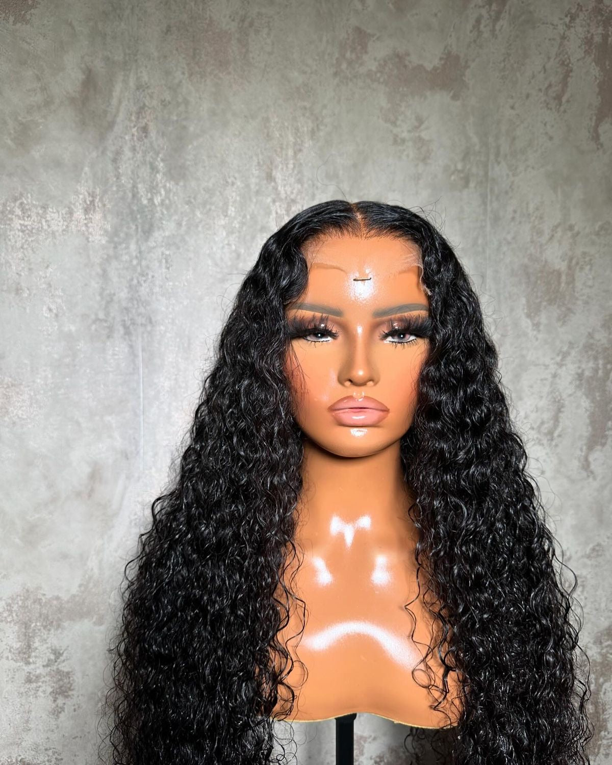 13X6 HD Black Deepwave Curly Wig